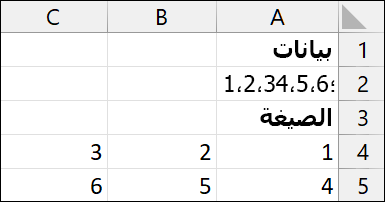 مثال 2 من Excel TextSplit