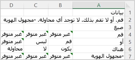 نتائج مثال 6