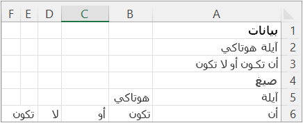 يقسم اسم وجملة بواسطة محدد مسافة