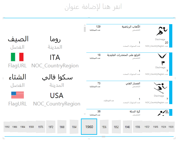 استخدام TILE FLOW في Power View