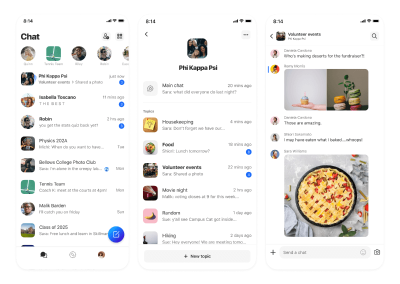 مواضيع GroupMe