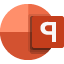 حدد هذه الأيقونة لفتح PowerPoint Online