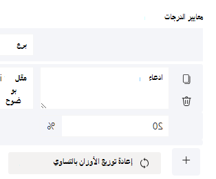 النقاط المرجحة