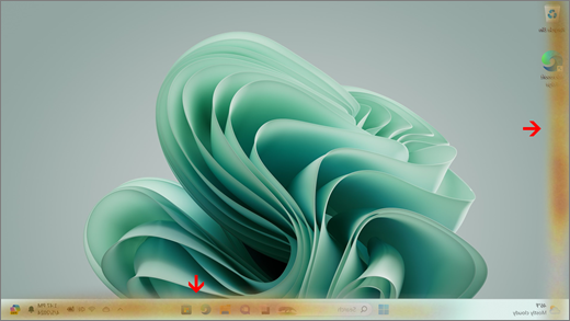 يظهر الأصفر والبني على حواف شاشة Surface.
