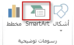 SmartArt في المجموعة 