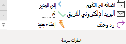 أيقونة الخطوات السريعة