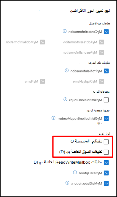 تعيين الدور