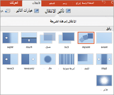 تأثيرات الانتقال