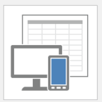 أيقونة قالب قاعدة بيانات Access لسطح المكتب