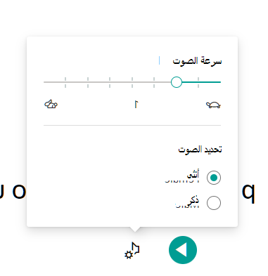 لقطة شاشة لإعدادات الصوت.
