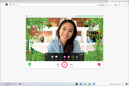 مستعرض مفتوح على Flipgrid مع فيديو لطالبات