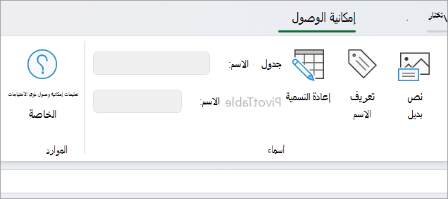 لوحة إمكانية وصول ذوي الاحتياجات الخاصة