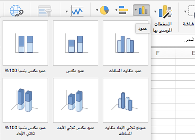اختيار نوع مخطط آخر