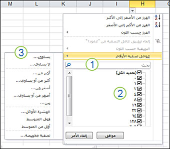 تصفية البيانات