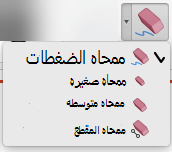 في Mac، يحتوي PowerPoint for Office 365 على أربع مماح للحبر الرقمي.