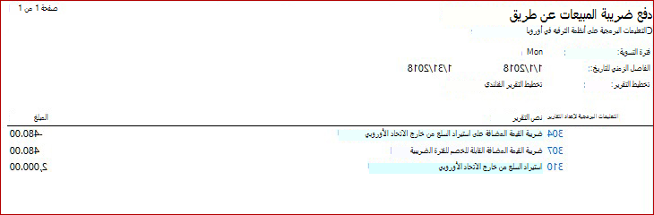 KB4072642 - دفع ضريبة المبيعات حسب تخطيط التقرير الفنلندي للتعليمات البرمجية