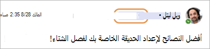 لقطة شاشة تعرض شارات مالك المجتمع في Teams (مجاني).