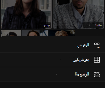 خيارات تخطيط الفيديو