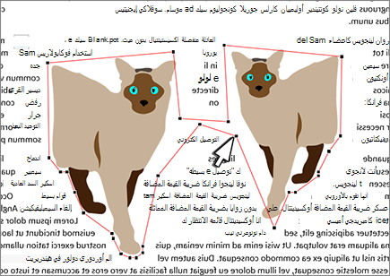 تحرير نقاط الالتفاف التي تم نقلها