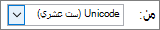 نوع حرف Unicode