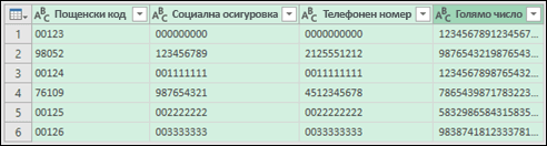 Получаване & трансформация > Преобразуване на данни в текст