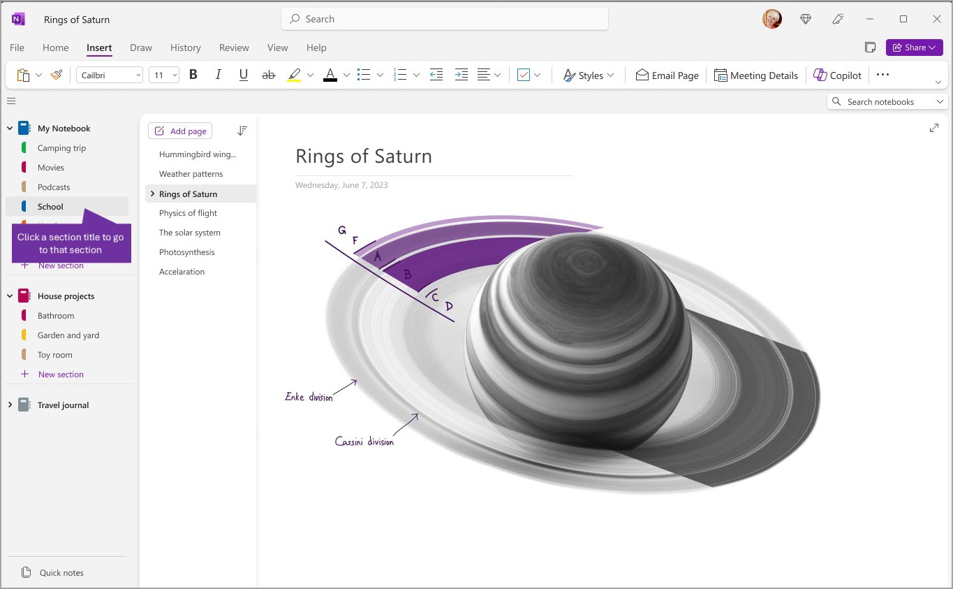 екранна снимка на навигиране в OneNote двадесет и две.jpeg