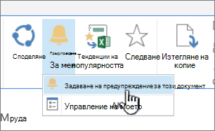 В раздела Files с осветена опция 