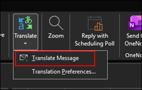 Автоматично превеждане на заобиколно решение в класически Outlook