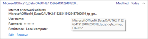 MSOffice OAUTH2 съобщение