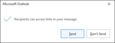 Разрешени разрешения за получатели в Outlook OneDrive