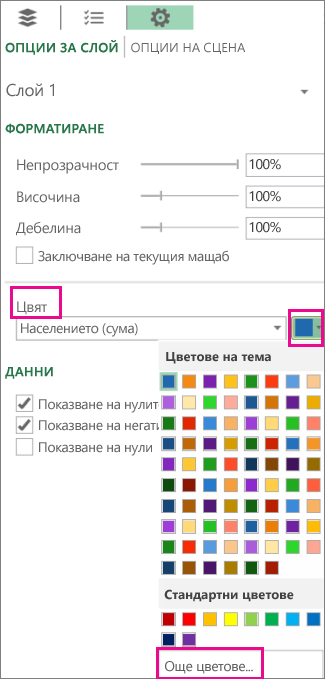 Падащото меню 