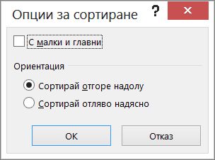 В диалоговия прозорец 