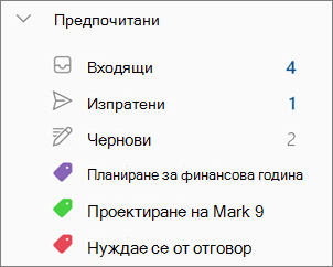 Категории в 