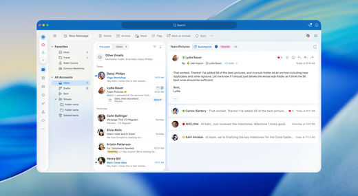 Екранна снимка на прозореца на Outlook for Mac.