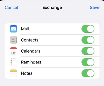 Настройване на имейл с приложението за поща на iOS екранна снимка осем