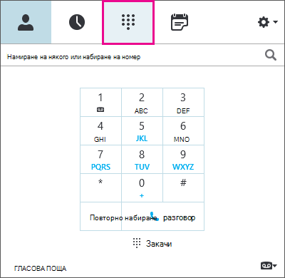 Диалогов прозорец за редактиране на телефонен номер