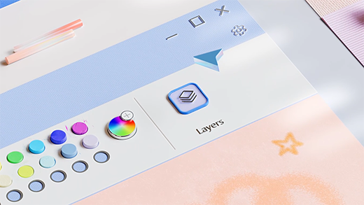 3D рендиране на Microsoft paint.