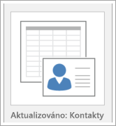 Ikona pro možnosti šablony databáze
