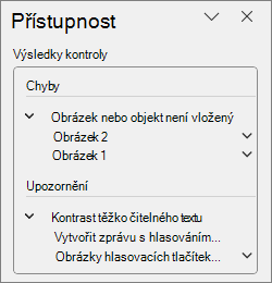 Výsledky kontroly