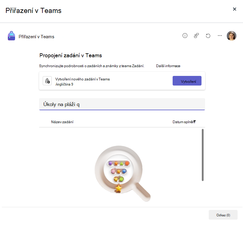 Propojená zadání v Teams