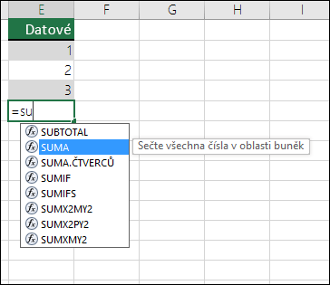Excel Formula AutoComplete