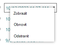 Možnost obnovení v Excelu