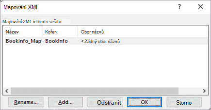 Dialogové okno Mapy