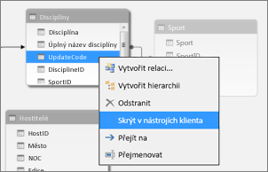 Hide a column in Power Pivot