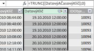 Sloupec DatovýKlíč