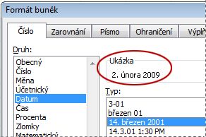 Sample box selected in Format Cells dialog box