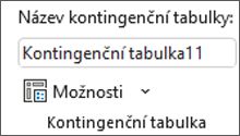 Vzhled pásu karet aplikace Excel