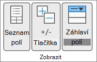 Vzhled pásu karet aplikace Excel