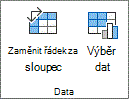 Obrázek pásu karet aplikace Excel