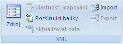 Skupina XML na pásu karet